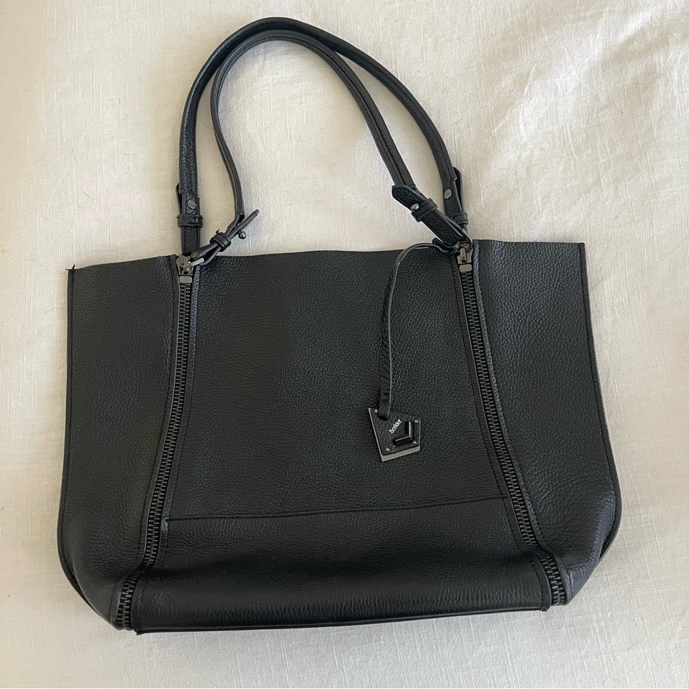 Botkier SoHo Black Pebbled Leather Tote